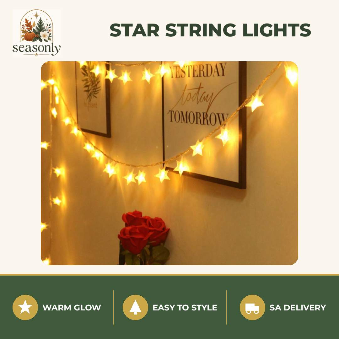 Seasonly Star String Lights – Warm Light