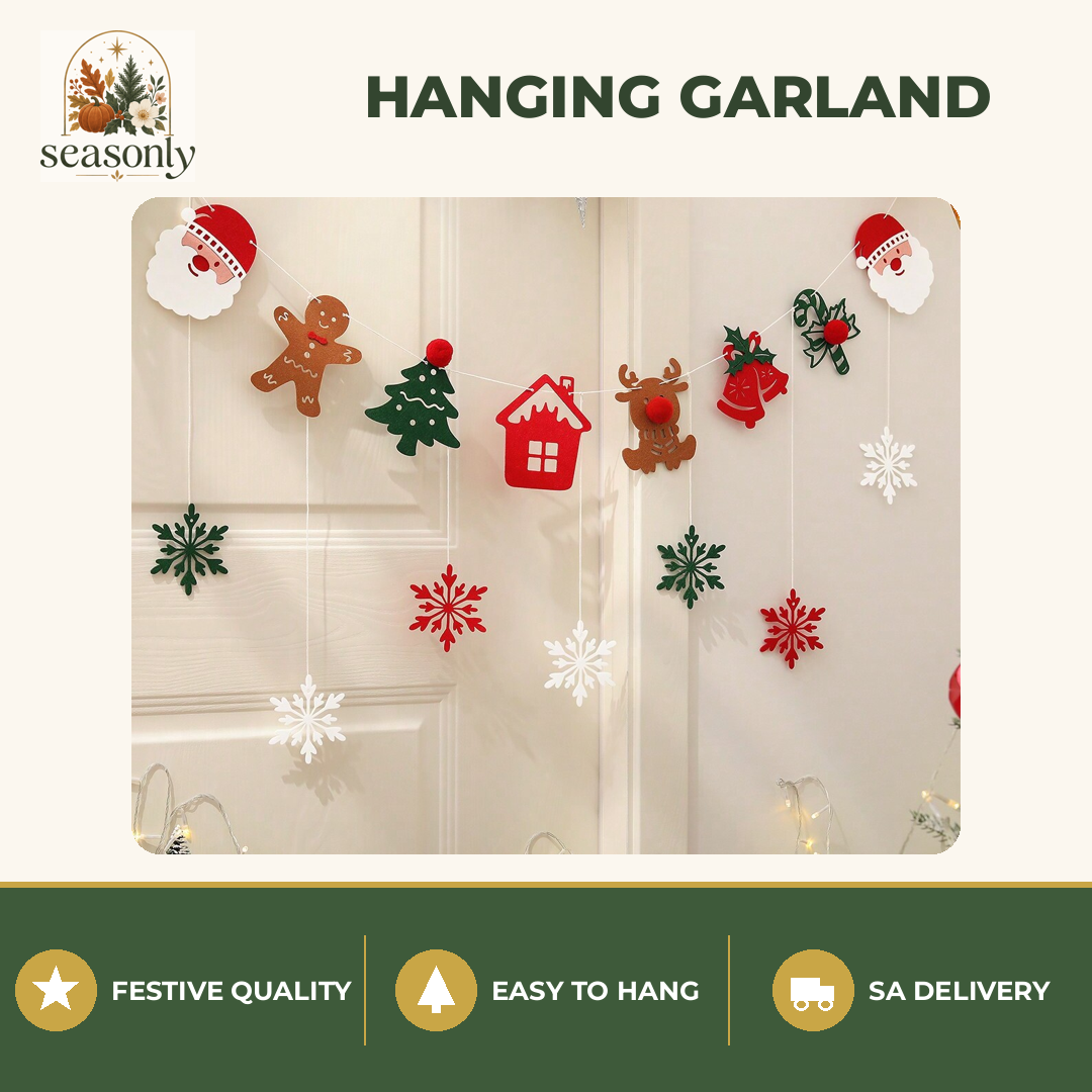Seasonly Christmas Hanging Garland