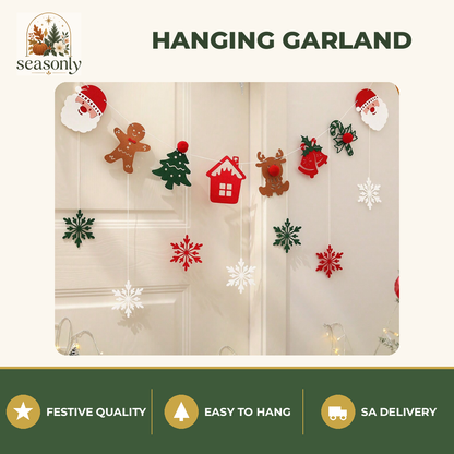 Seasonly Christmas Hanging Garland