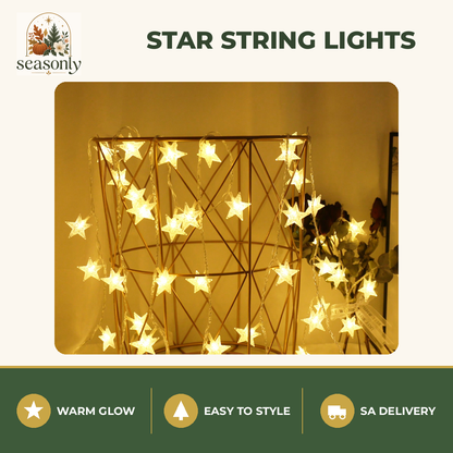 Seasonly Star String Lights – Warm Light