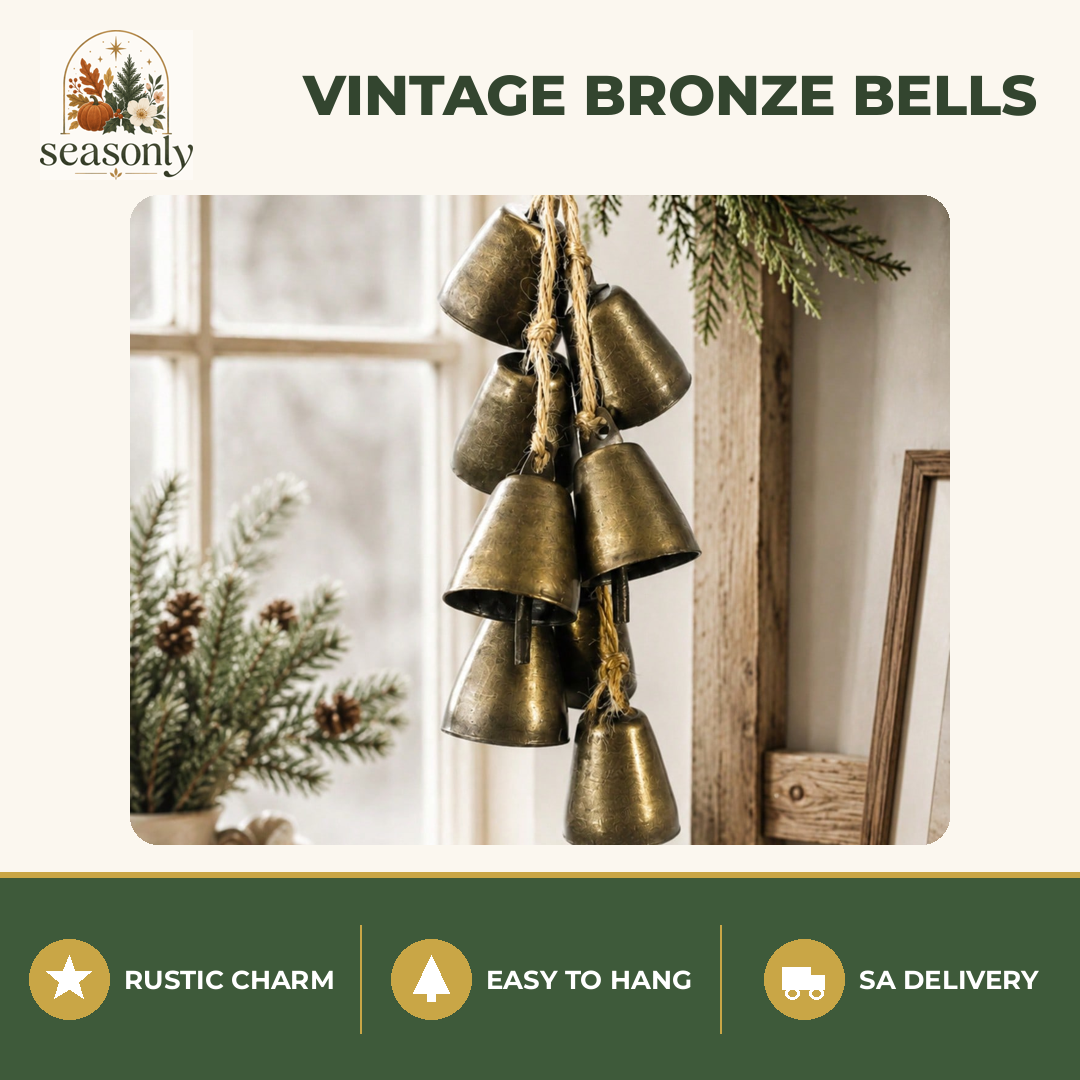 Seasonly Vintage Bronze Christmas Bells