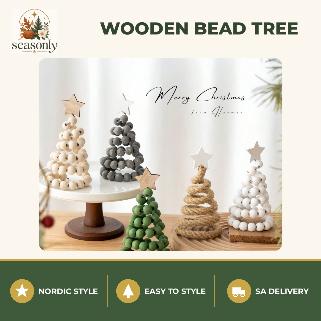 Seasonly Nordic Wooden Bead Tree