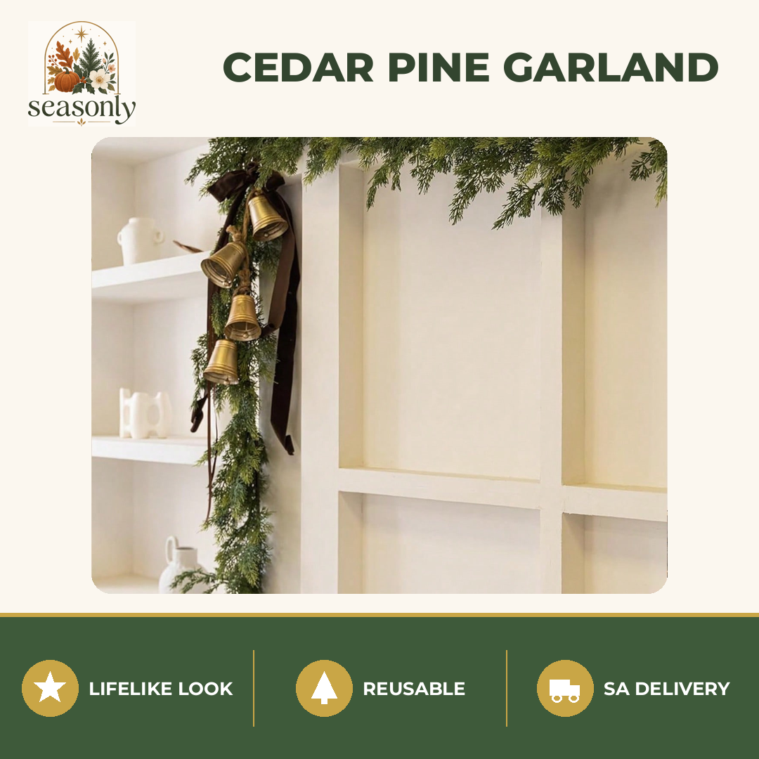 Seasonly Cedar Pine Garland – 1.8m