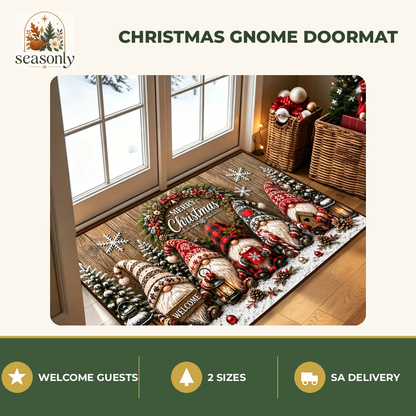 Seasonly Christmas Gnome Doormat