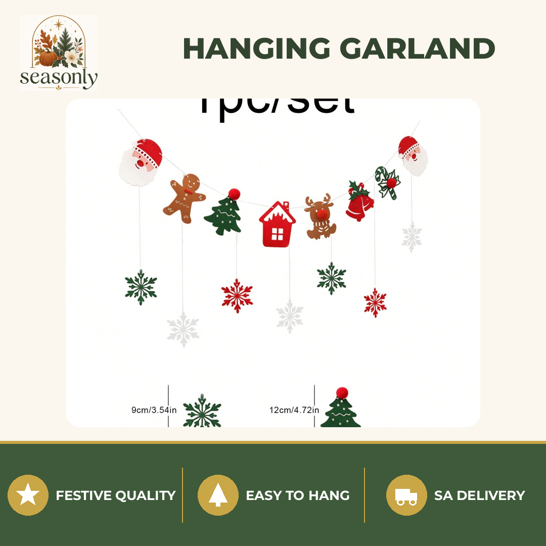 Seasonly Christmas Hanging Garland
