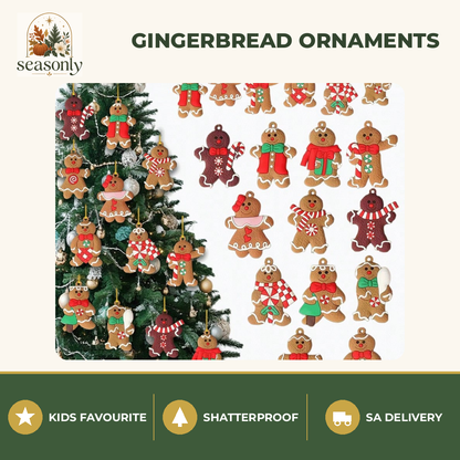 Seasonly Gingerbread Man Ornaments