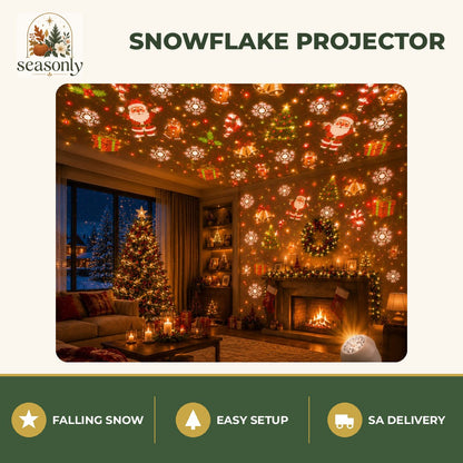 Seasonly Snowflake LED Christmas Projector