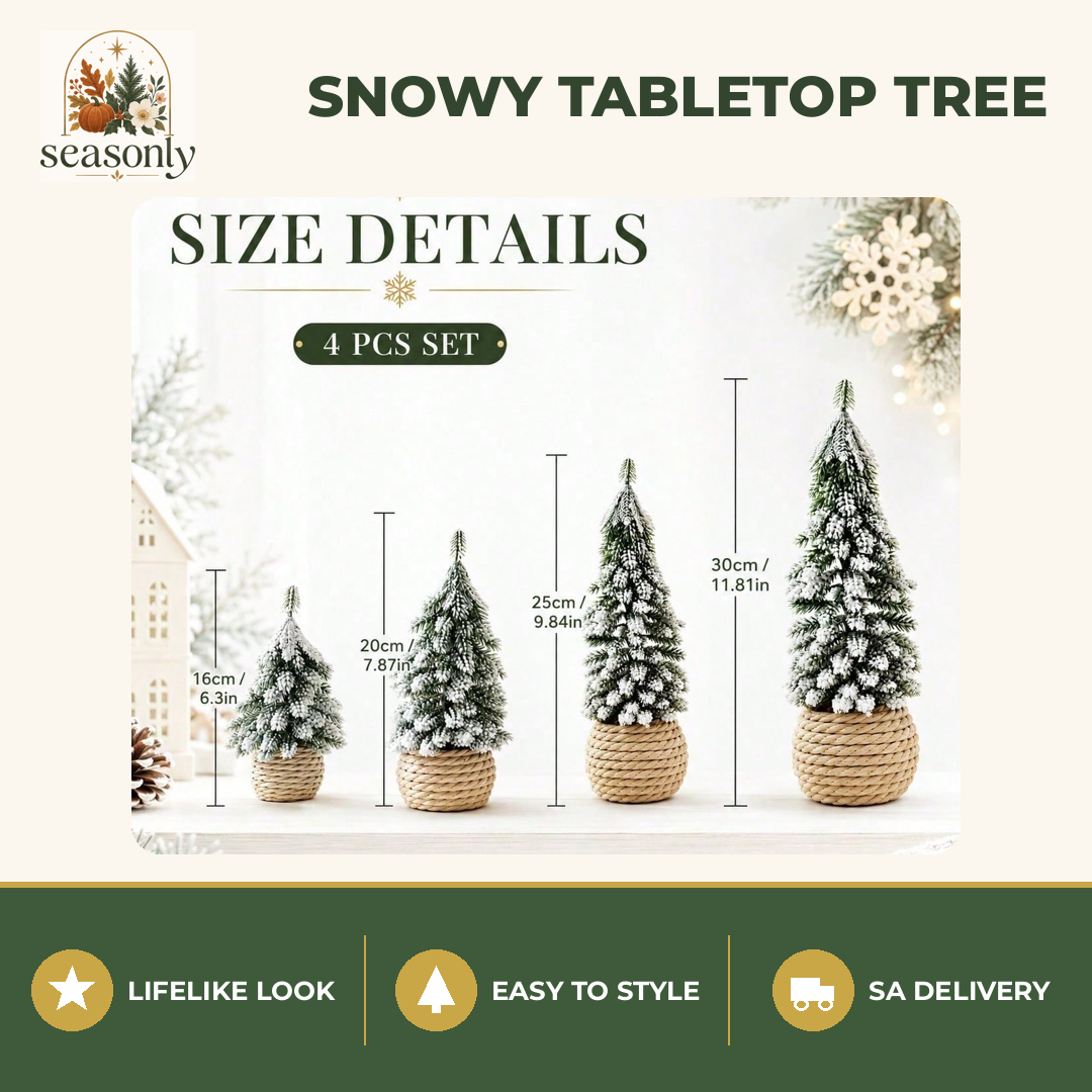 Seasonly Snowy Nordic Tabletop Tree