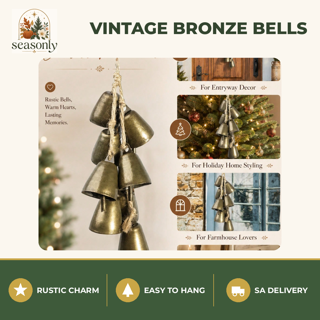 Seasonly Vintage Bronze Christmas Bells