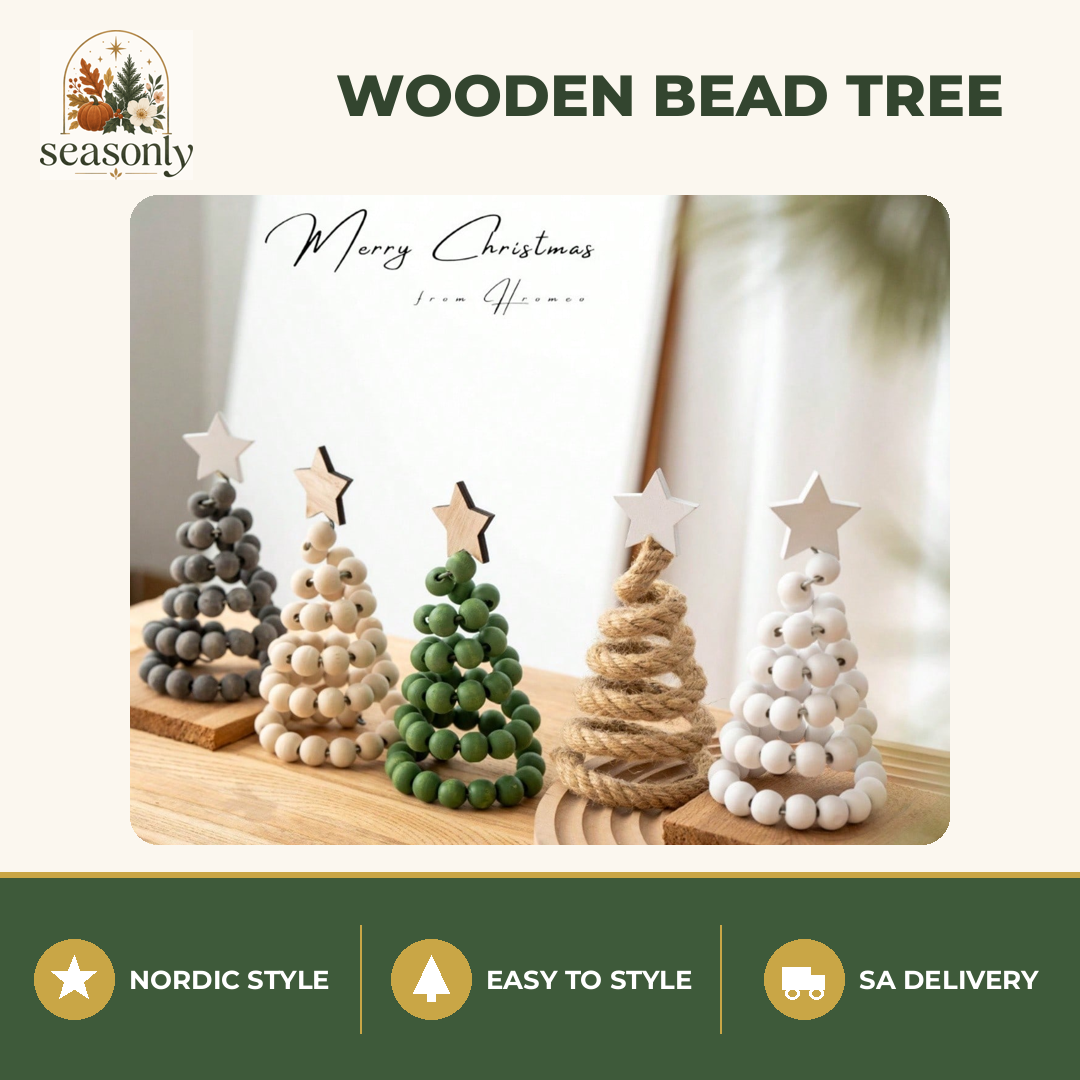 Seasonly Nordic Wooden Bead Tree