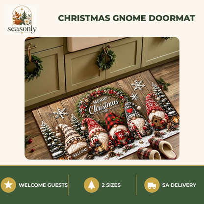 Seasonly Christmas Gnome Doormat