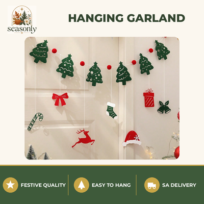 Seasonly Christmas Hanging Garland