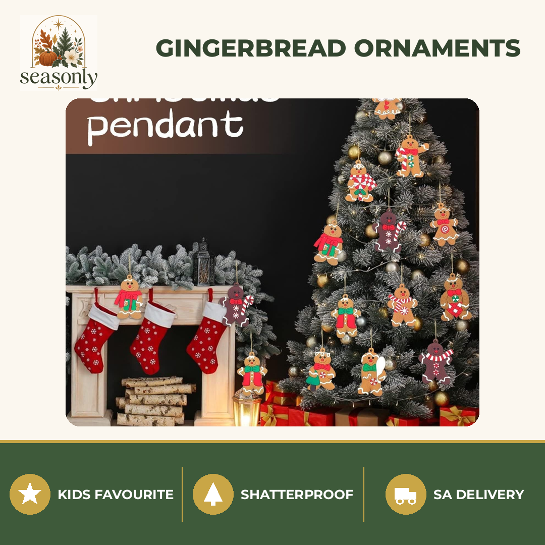 Seasonly Gingerbread Man Ornaments