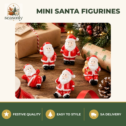 Seasonly Mini Santa Figurines