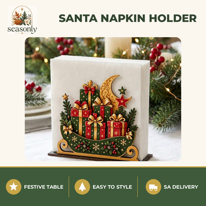 Seasonly Santa Sleigh Napkin Holder