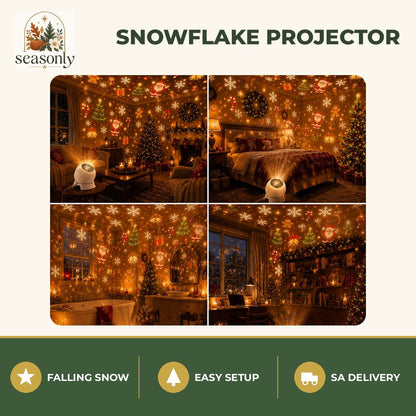 Seasonly Snowflake LED Christmas Projector
