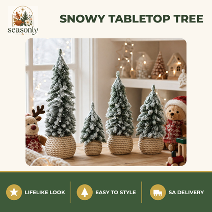 Seasonly Snowy Nordic Tabletop Tree