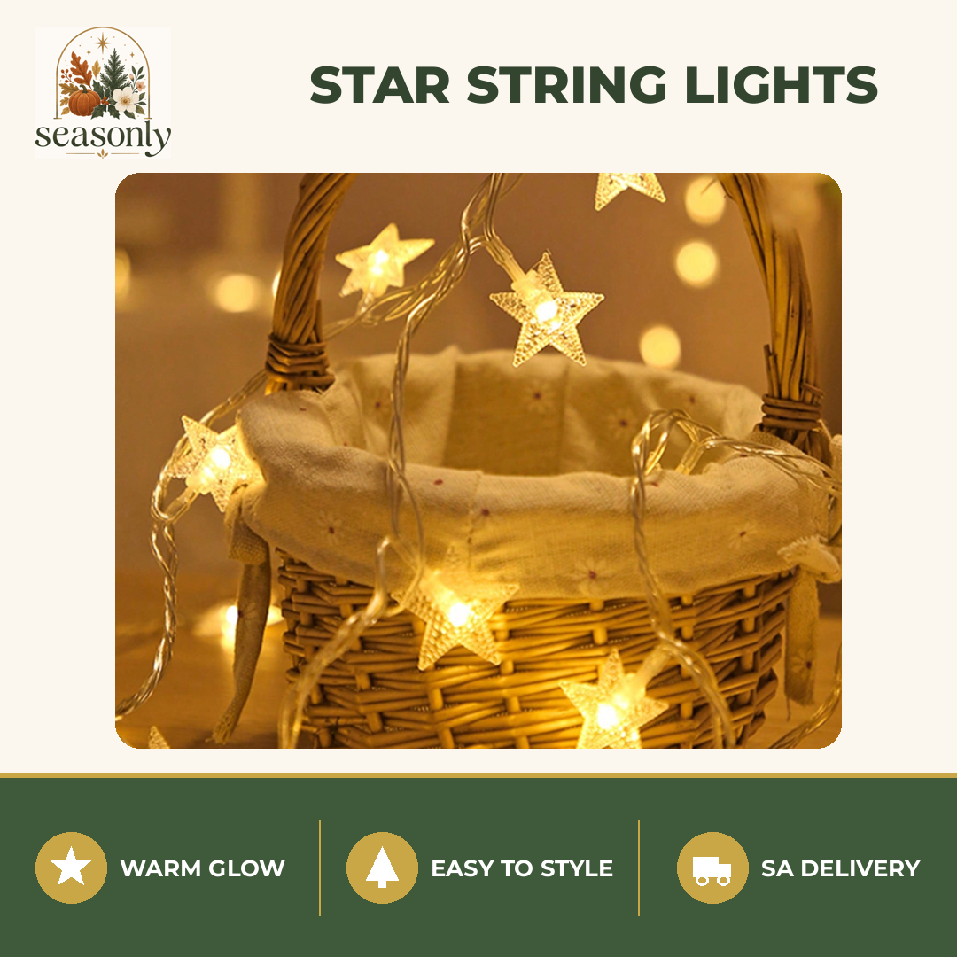 Seasonly Star String Lights – Warm Light
