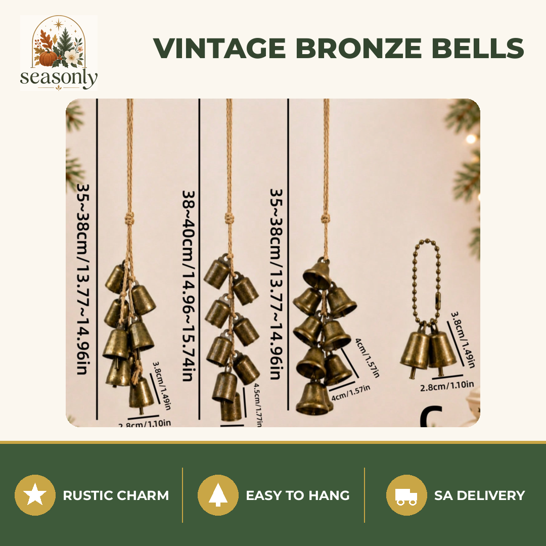 Seasonly Vintage Bronze Christmas Bells