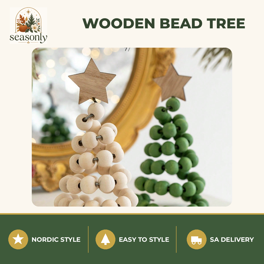 Seasonly Nordic Wooden Bead Tree