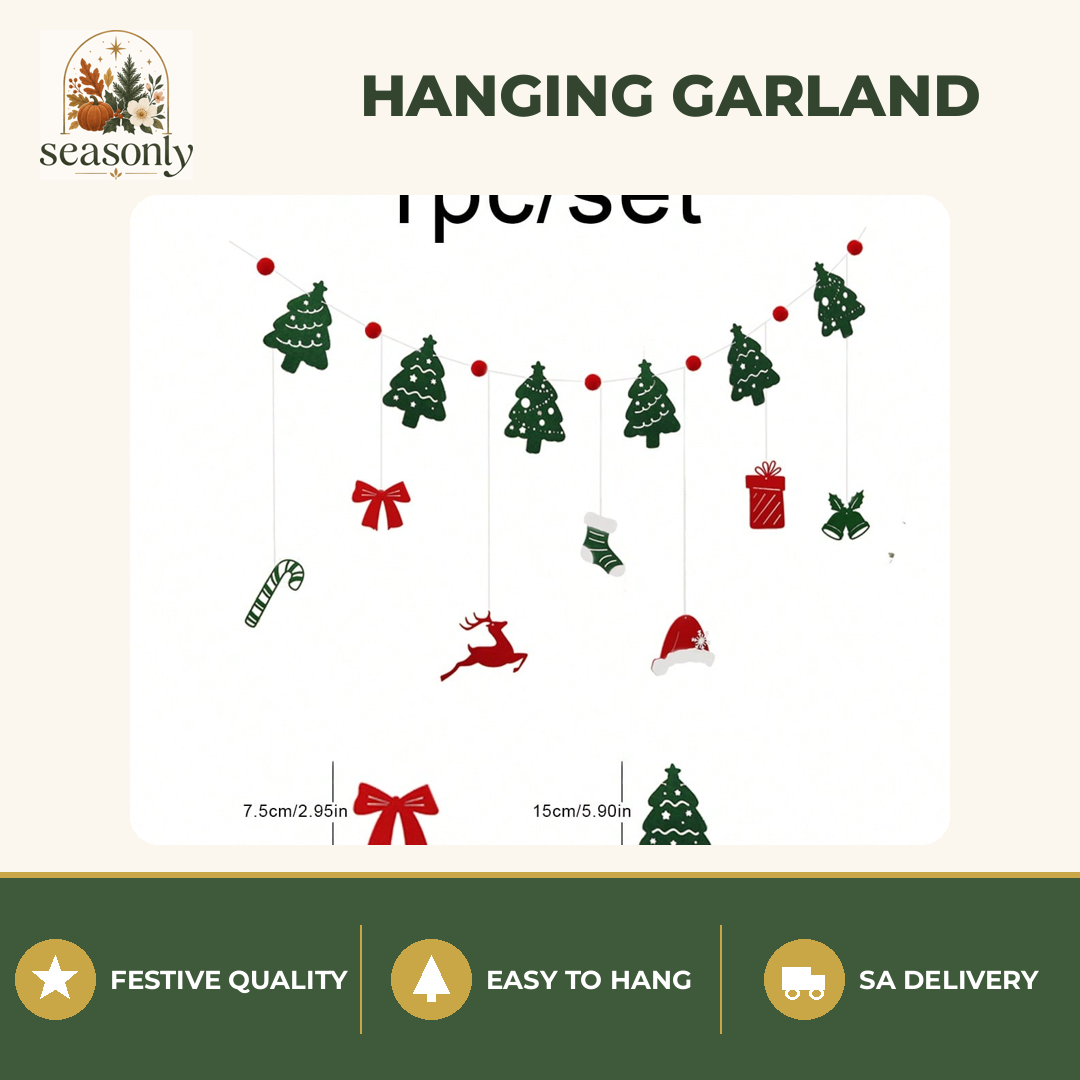 Seasonly Christmas Hanging Garland
