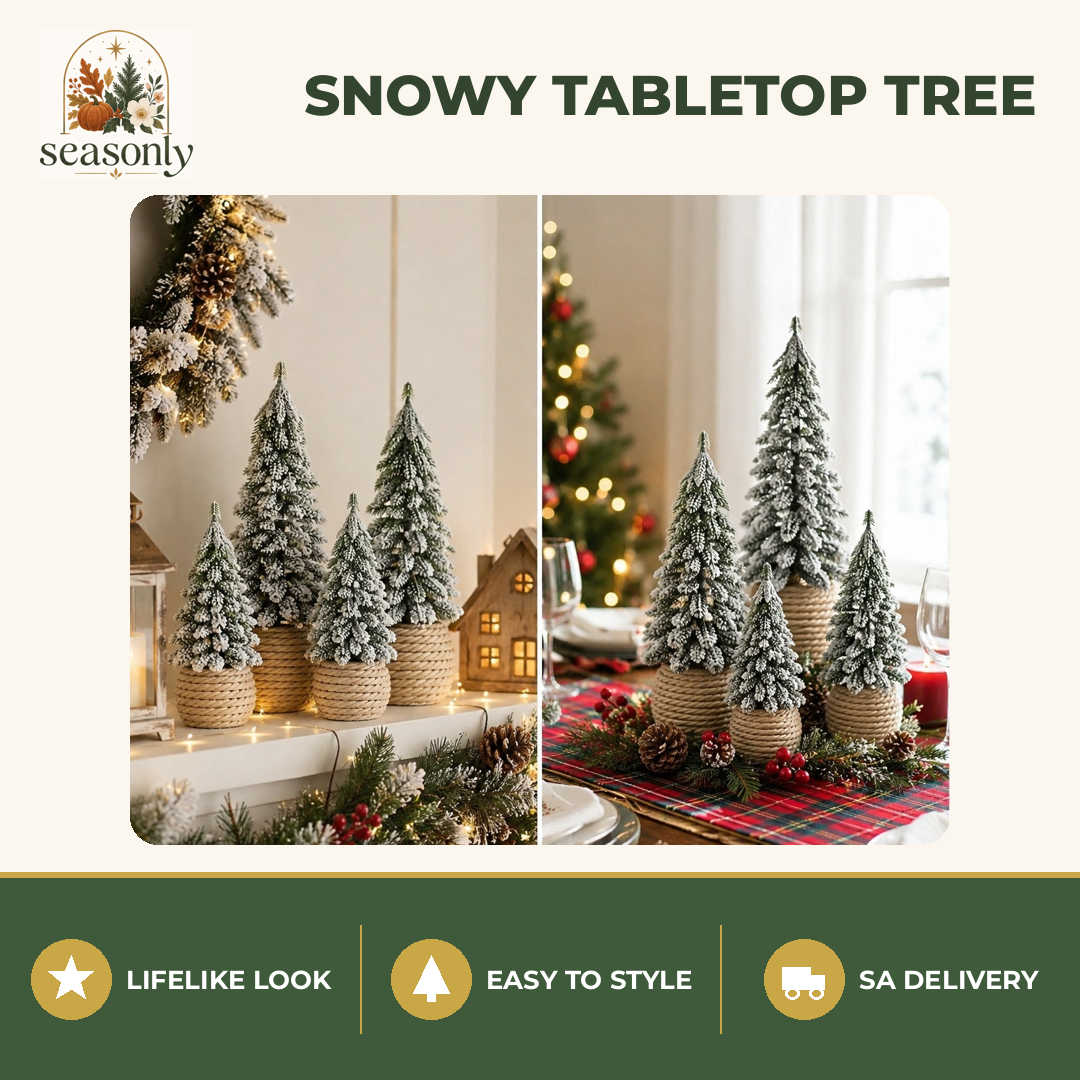 Seasonly Snowy Nordic Tabletop Tree