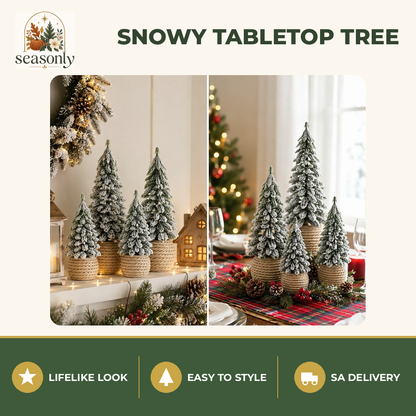 Seasonly Snowy Nordic Tabletop Tree