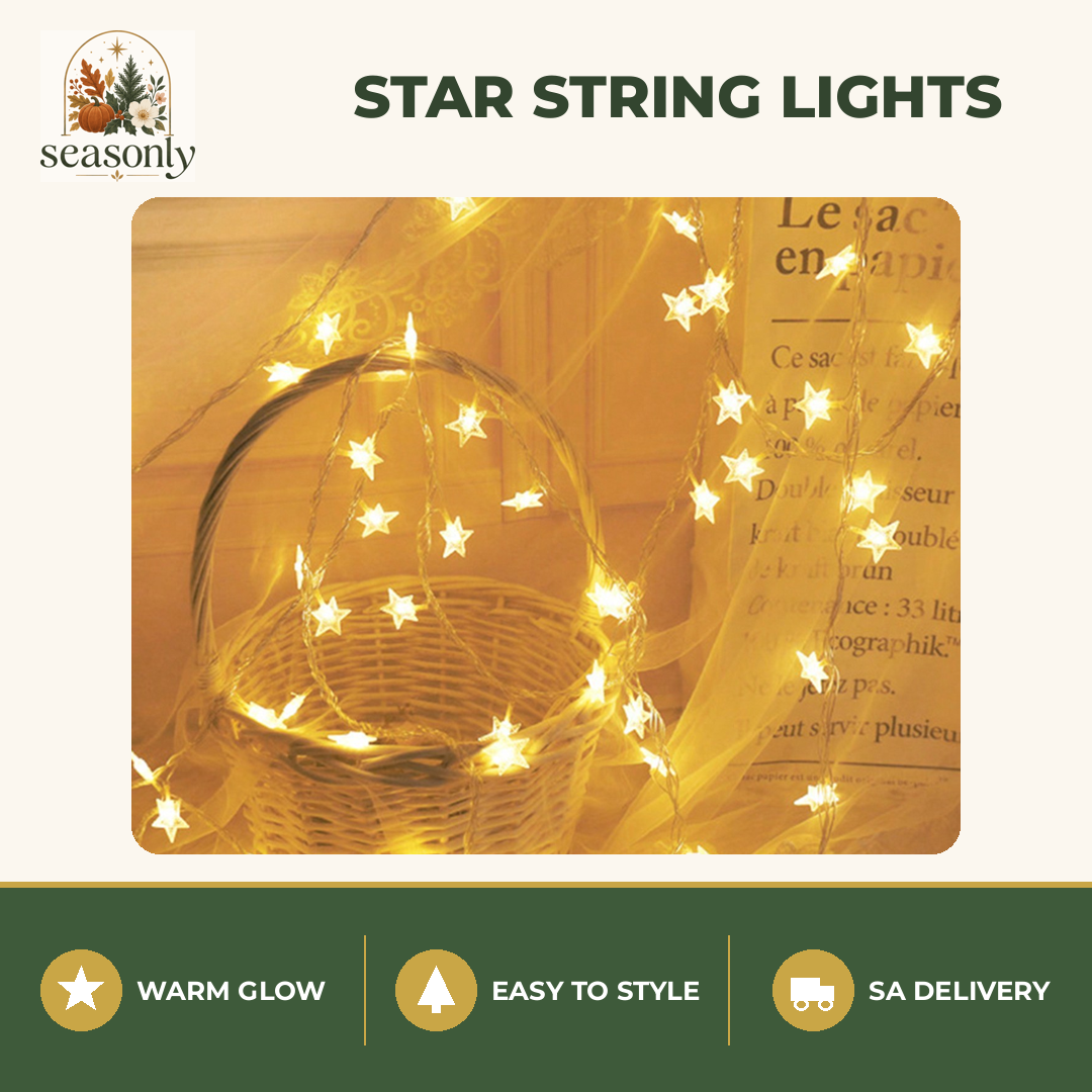 Seasonly Star String Lights – Warm Light