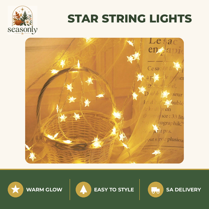 Seasonly Star String Lights – Warm Light