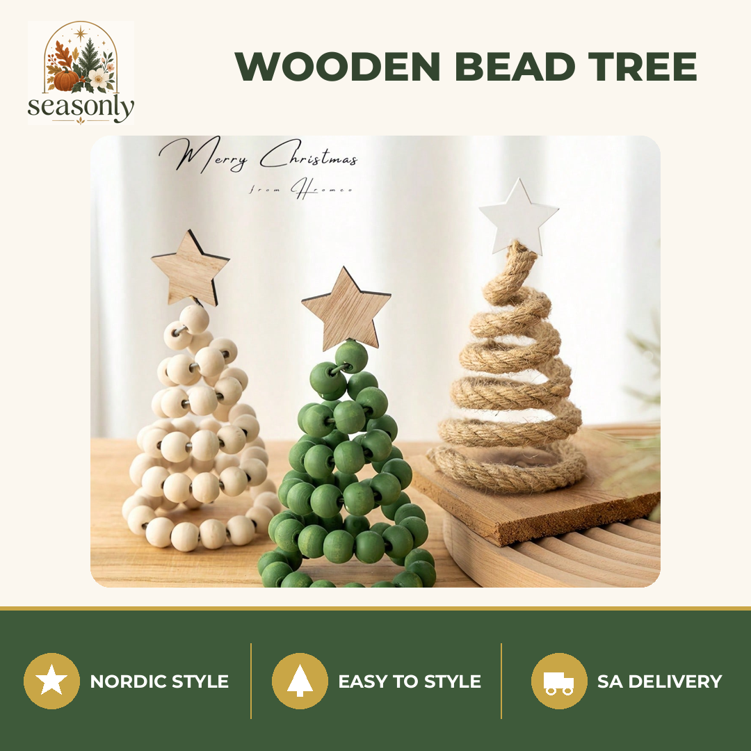 Seasonly Nordic Wooden Bead Tree