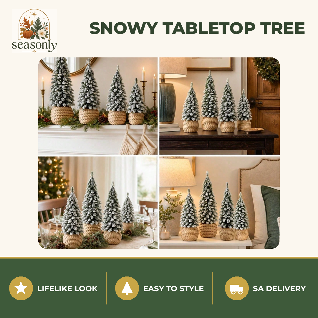 Seasonly Snowy Nordic Tabletop Tree
