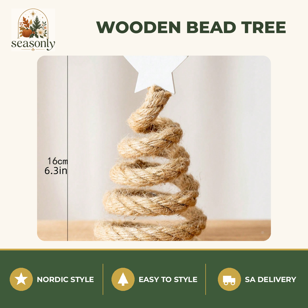 Seasonly Nordic Wooden Bead Tree