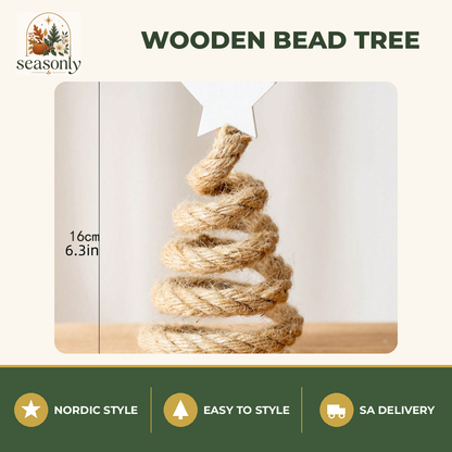 Seasonly Nordic Wooden Bead Tree